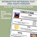 Elements of Drama Toolkit: Glossary, Student Article & Interactive Notebook Set - Simply Novel
