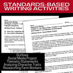 Esperanza Rising 6 - Week Novel Unit Plan Worksheets, Activities, Quizzes & Tests - Simply Novel