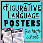 Figurative Language | Figures of Speech Posters for High School - Simply Novel