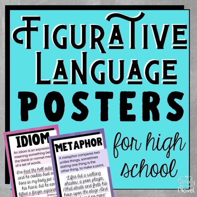 Figurative Language | Figures of Speech Posters for High School - Simply Novel