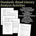 Frankenstein Novel Study Unit - 140+ Page Teacher Guide - Activities, Quizzes - Simply Novel