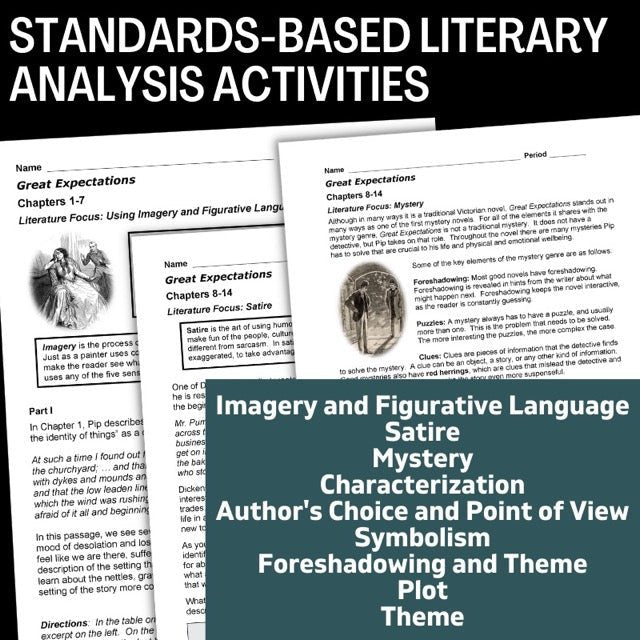 Great Expectations Novel Study, 200 - Page No - Prep Unit Resource BUNDLE - Simply Novel