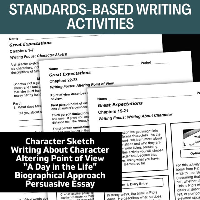 Great Expectations Novel Study, 200 - Page No - Prep Unit Resource BUNDLE - Simply Novel