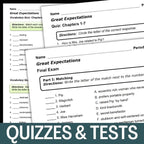 Great Expectations Novel Study, 200 - Page No - Prep Unit Resource BUNDLE - Simply Novel