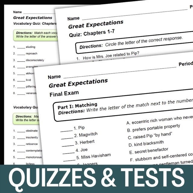 Great Expectations Novel Study, 200 - Page No - Prep Unit Resource BUNDLE - Simply Novel