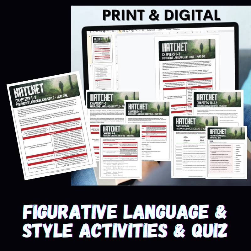 Hatchet Novel Study Unit BUNDLE Activities, Projects, & Tests | Print & Digital - Simply Novel