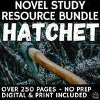 Hatchet Novel Study Unit BUNDLE Activities, Projects, & Tests | Print & Digital - Simply Novel