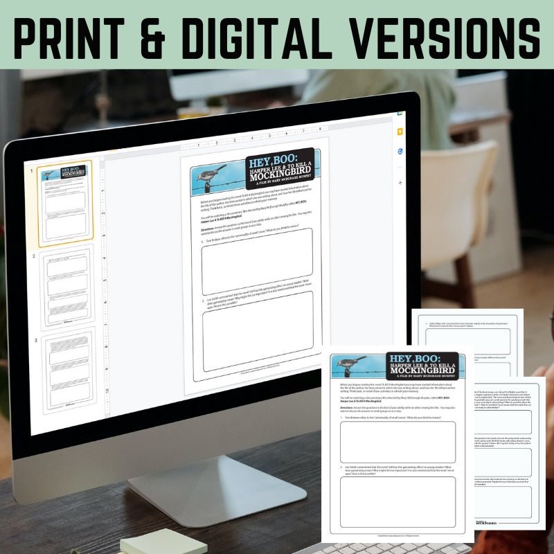 HEY, BOO: Harper Lee & To Kill a Mockingbird | Documentary Viewing Questions - Simply Novel