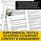 Holes Novel Study | Teaching Guide ELA Unit with Quizzes, Writing, & Grammar - Simply Novel