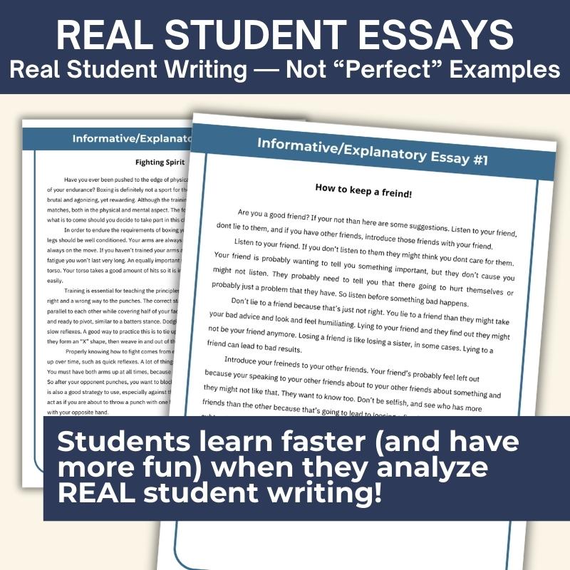 Informative Explanatory Essay Writing Unit – Graphic Organizers, Rubrics, Models - Simply Novel