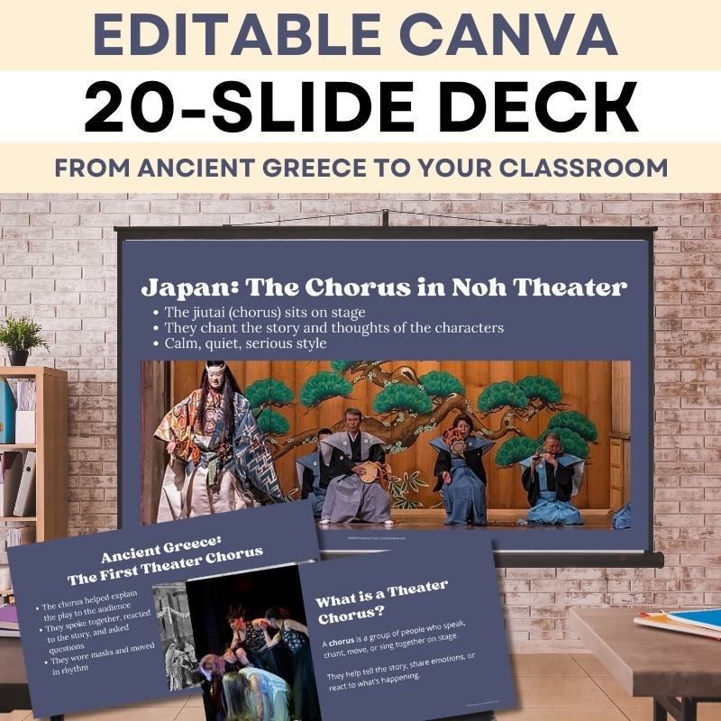 Introduction to Theater Chorus and Choral Reading Slides, Activity | Grades 4 - 6 - Simply Novel