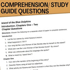 Island of the Blue Dolphins Novel Study - 150+ Page No - Prep Teaching Unit - Simply Novel