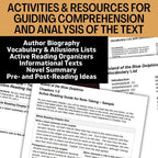 Island of the Blue Dolphins Novel Study - 150+ Page No - Prep Teaching Unit - Simply Novel