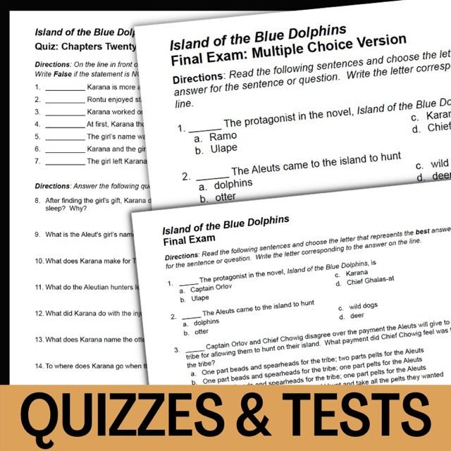 Island of the Blue Dolphins Novel Study - 150+ Page No - Prep Teaching Unit - Simply Novel