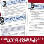 Julius Caesar Unit Plan, Lessons & Activities - 5 - Week Shakespeare Bundle - Simply Novel
