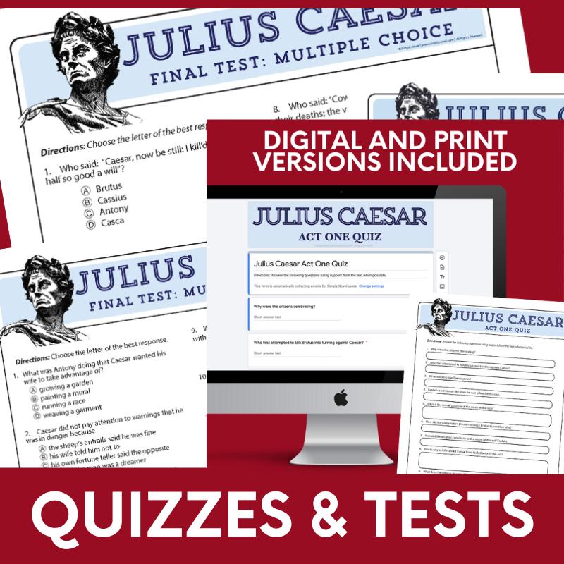Julius Caesar Unit Plan, Lessons & Activities - 5 - Week Shakespeare Bundle - Simply Novel