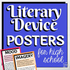 Literary Devices Posters for High School: Foreshadowing, Symbolism, Irony & More - Simply Novel