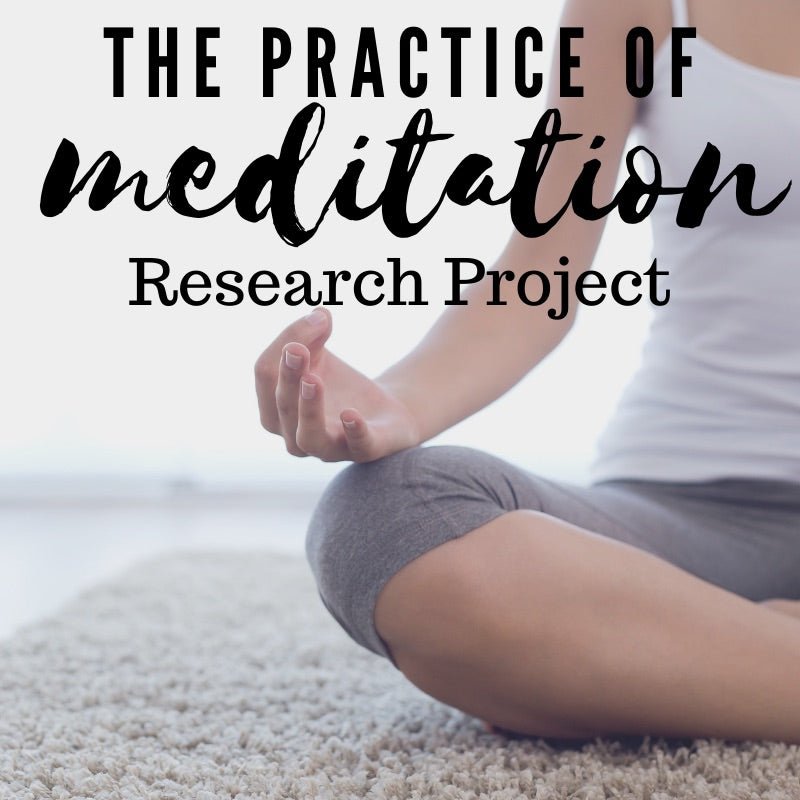 Meditation Research Project with Guided Questions & Source Tracker - Simply Novel