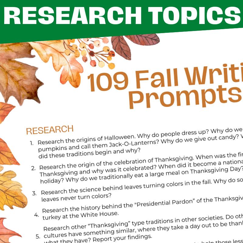 Middle & High School Essay & Writing Writing Prompts for ALL Seasons BUNDLE - Simply Novel