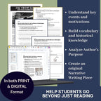 MLK and the March on Washington by Frances Ruffin Book Study Bundle Unit