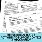 Number the Stars Novel Study Unit - No - Prep Activities, Writing, Assessments - Simply Novel