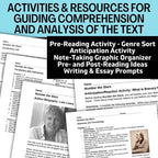 Number the Stars Novel Study Unit - No - Prep Activities, Writing, Assessments - Simply Novel