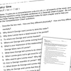 Of Mice and Men Novel Study Unit Plan - 130 - Page Teacher Resource - Simply Novel