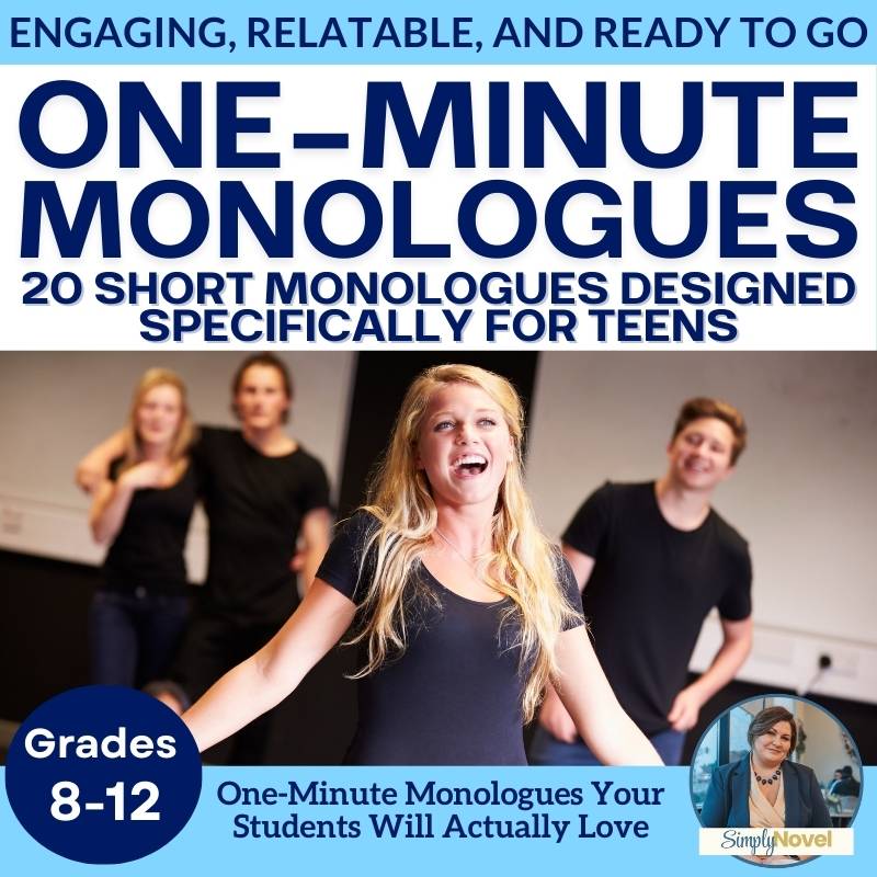 One - Minute Monologues for Grades 8–12: Engaging, Performance - Ready Scripts - Simply Novel