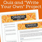 Oranges by Gary Soto 17 - Page Poetry Unit - Questions, Activities, Test - Simply Novel