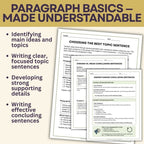Paragraph Basics Made Simple Lesson Plans
