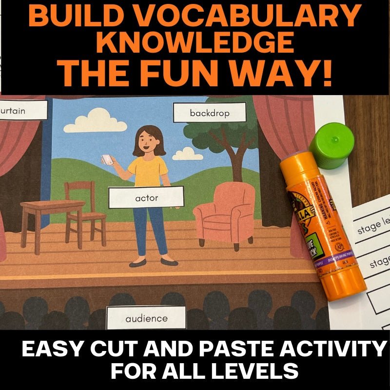 Parts of the Stage – Cut & Paste Diagram Activity | Theater Vocabulary & Stage Directions - Simply Novel