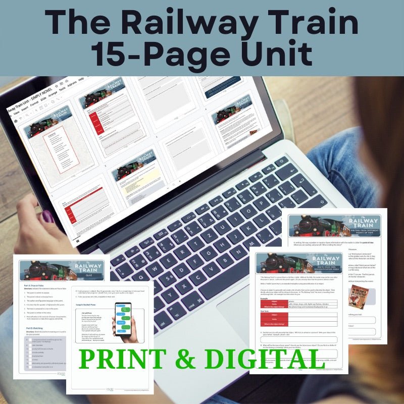Poetry Unit BUNDLE - 12 Units - Analysis, Writing Activities - Print & Digital - Simply Novel