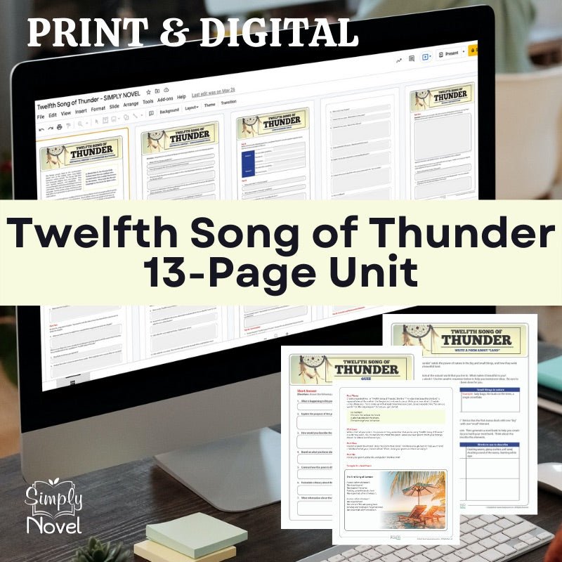 Poetry Unit BUNDLE - 12 Units - Analysis, Writing Activities - Print & Digital - Simply Novel