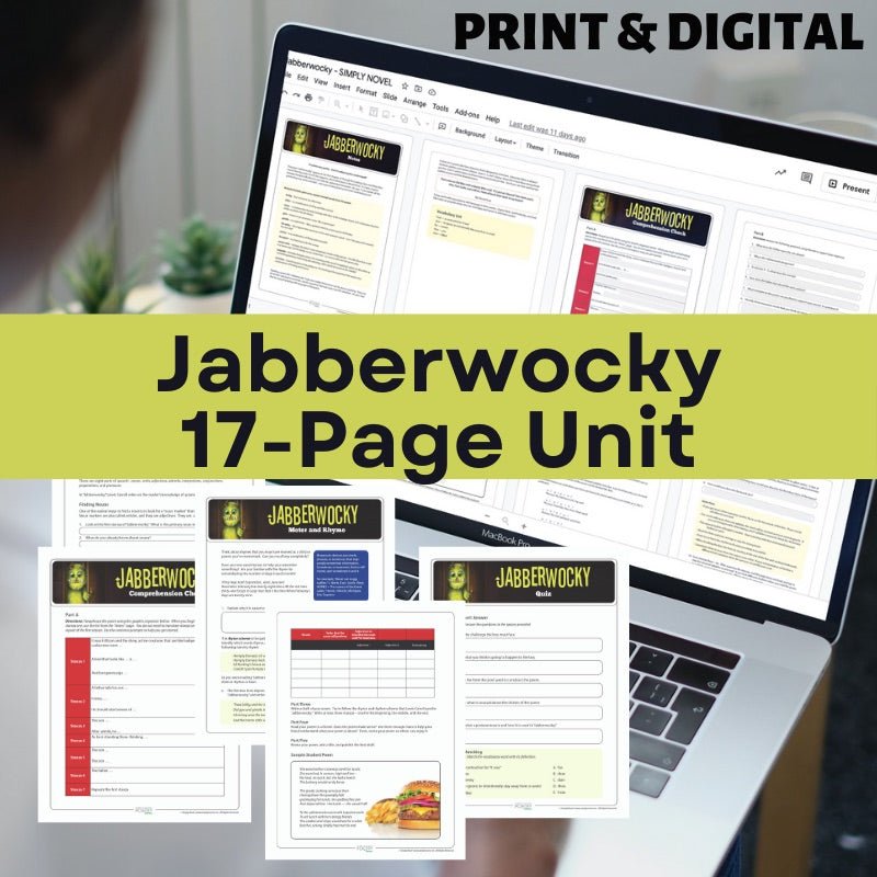 Poetry Unit BUNDLE - 12 Units - Analysis, Writing Activities - Print & Digital - Simply Novel