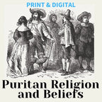 Puritan Religion & Beliefs Informational Text Article & Comprehension Questions - Simply Novel