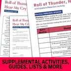 Roll of Thunder, Hear My Cry Novel Study Unit Resource BUNDLE - Simply Novel