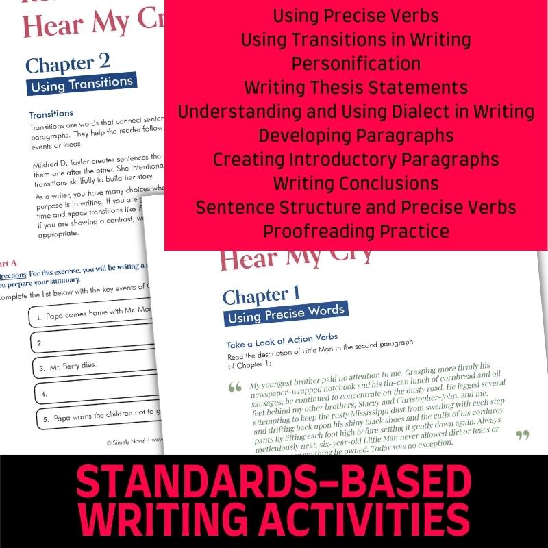 Roll of Thunder, Hear My Cry Novel Study Unit Resource BUNDLE - Simply Novel