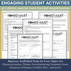 Romeo and Juliet Unit - Complete Teaching Resource BUNDLE in Digital and Print - Simply Novel