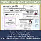 Romeo and Juliet Unit - Complete Teaching Resource BUNDLE in Digital and Print - Simply Novel
