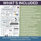Romeo and Juliet Unit - Complete Teaching Resource BUNDLE in Digital and Print - Simply Novel