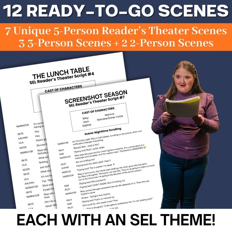 SEL Reader’s Theater Scripts | Realistic SEL Scenes for Discussion & Reflection - Simply Novel