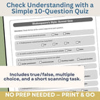 Shakespeare’s Sonnets & Iambic Pentameter | Mini - Lesson, Scansion Practice, Quiz - Simply Novel