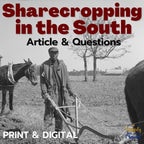 Sharecropping in the South Informational Text Article & Comprehension Questions - Simply Novel