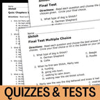 Shiloh Novel Study - Over 100 No - Prep Pages, plus Question Task Cards - Simply Novel