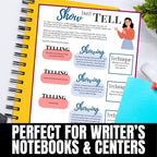 Show Don't Tell Mini - Lesson and No - Prep Writing Activity - Simply Novel