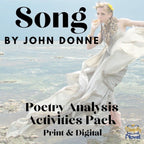 Song by John Donne Poetry Unit - Questions, Analysis, Research Activity - Simply Novel