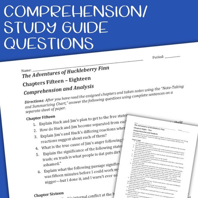 The Adventures of Huckleberry Finn (Huck Finn) Novel Study Unit - 300+ Pages - Simply Novel