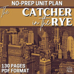 The Catcher in the Rye Novel Study - 128 - Page NO - PREP Unit Plan - Simply Novel