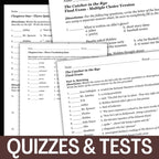 The Catcher in the Rye Novel Study - 128 - Page NO - PREP Unit Plan - Simply Novel
