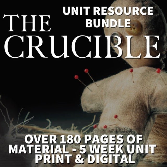 The Crucible Unit Teaching Resource BUNDLE - No - Prep 180+ Pages Print & Digital - Simply Novel